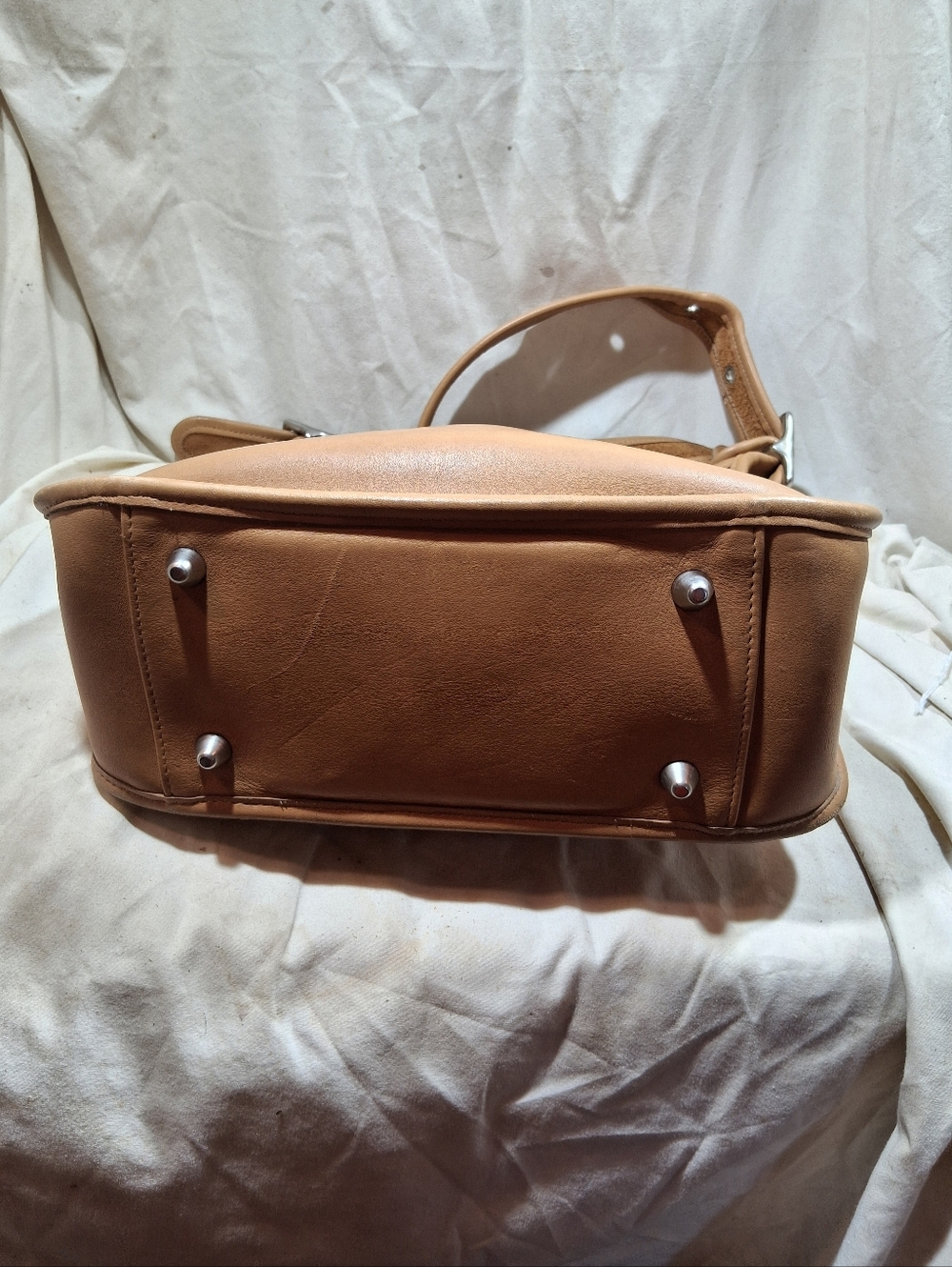 Vintage Coach Tan Large Legacy Zip Bag - Picture 7 of 14
